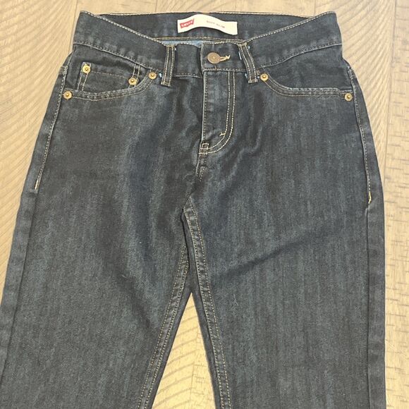 LEVIS 511 Slim Fit Boys Blue Jeans 14 Reg 27 x 27 Dark Blue - Picture 2 of 6